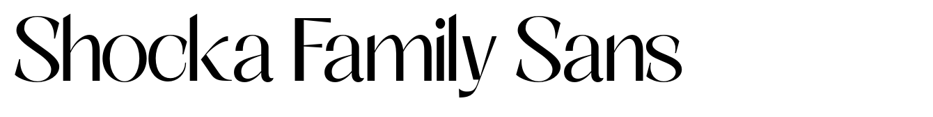 Shocka Family Sans
